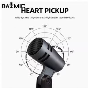 Micrófono Dinámico Profesional OEM para Instrumentos Musicales, Micrófono de Grabación, Micrófono Vocal para Actuaciones en Escenario <span class=keywords><strong>E604</strong></span> - Product Image 5