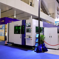 Máquina de Corte por Láser de Fibra DE6025, 6000x2500mm, 12kW de Alta Potencia, Mesa de Intercambio Doble para Fabricación de Metales en Placas Pesadas