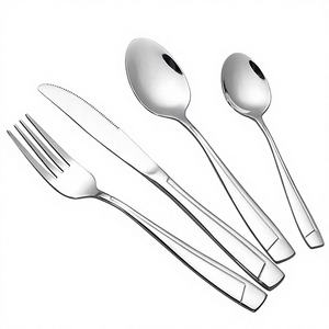 Ensemble de couverts en acier inoxydable écologique de finition luxueuse pour hôtels et fêtes |   Couverts de qualité professionnelle avec couleurs personnalisées - Product Image 1