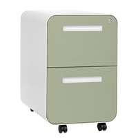 Armoire à dossiers à 2 tiroirs avec serrure à combinaison, entièrement assemblée sauf les roulettes, armoires à dossiers mobiles sous le bureau pour le bureau à domicile