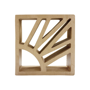 Blocs de terre cuite ajourés à motif soleil couchant, briques géométriques creuses en argile pour mur d'accent extérieur et patio - Product Image 1