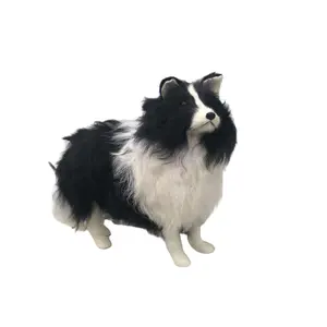 Имитация на заказ плюшевая собака-колли товары для домашних животных реквизит детская игрушка орнамент Реалистичная собака для декора
