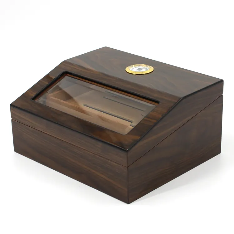 Hộp Đựng Xì Gà Humidor Bằng Gỗ Trưng Bày Hàng Đầu Bằng Gỗ Tuyết Tùng Bán Sỉ