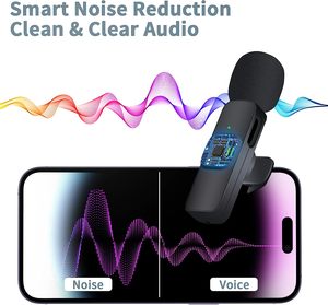 K9 Tie 2.4G <span class=keywords><strong>USB</strong></span> Microfono Clip 2.4Ghz Cổ Áo Ve Áo Microfone Điện Thoại Di Động Mini Mic Không Dây Lavalier <span class=keywords><strong>Microphone</strong></span> - Product Image 4