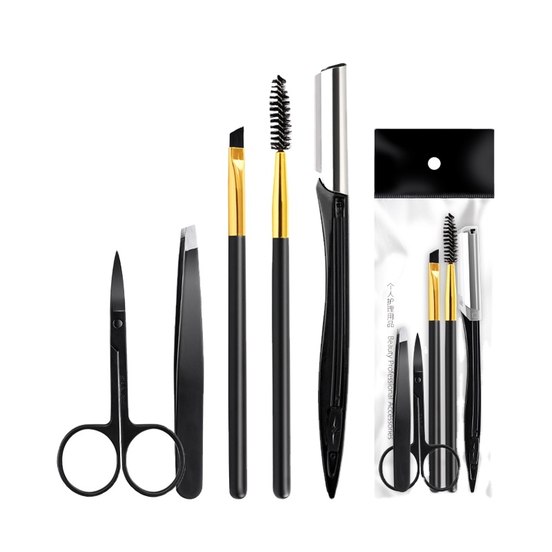 Пинцет Yaeshii Amazon из нержавеющей стали, карандаш для бровей, 5 шт., инструмент для макияжа