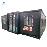 Maison Conteneur Extensible Moderne Étanche à Énergie Solaire sur Base de Remorque Mobile pour Bureaux et Salles de Sport