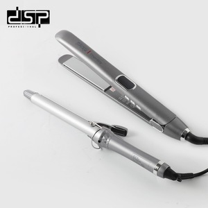 Ensemble lisseur et fer à boucler professionnel Dsp avec revêtement céramique pour femmes, outils de coiffage - Product Image 4