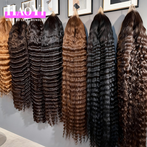 Perruque de cheveux humains bouclés Deep Wave 13x6 HD transparente avec dentelle frontale, densité 250%, origine Vietnamienne, Perruques brésiliennes 360 Full Lace Frontal - Product Image 6