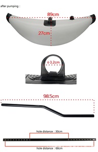 Piattaforma Galleggiante Gonfiabile per Esterni in PVC Spesso, con Lati Bianchi; Piattaforma Ricreativa Stabile e Galleggiante - Product Image 3
