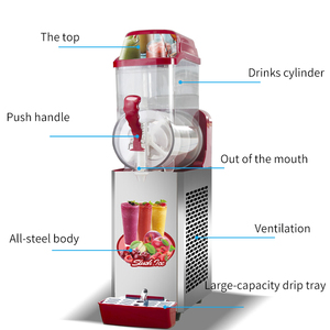 Bebida fría usada carbonatada Fizzy Mini Slushie Slush Machine 1 2 3 tanque EE. UU. Reino Unido Slushy Ice Cup Maker Slushee Making Machine Frozen - Product Image 4