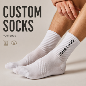 Custom <b>Socks</b> Embroidered Logo Sports <b>Socks</b> Cotton Running Ankle Crew <b>Socks</b> OEM Manufacturer - Product Image 1