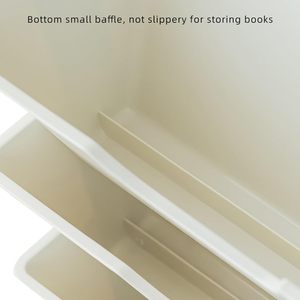 Chariot à roulettes <span class=keywords><strong>5</strong></span> niveaux avec tiroirs multifonctionnels, étagère de rangement mobile, roulettes verrouillables, bibliothèque roulante pour bureau et étude - Product Image 5