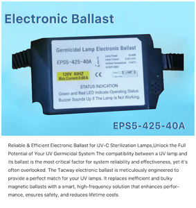 Balasto electrónico de lámpara UV, esterilizador de agua de 10W-41W, controlador de lámpara germicida UV, balasto UVC de 24V CC para tratamiento de agua - Product Image 2