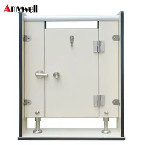 Amywell prezzo all'ingrosso di legno di colore 12mm bordo laminato compatto utilizzato partizione wc cubicolo