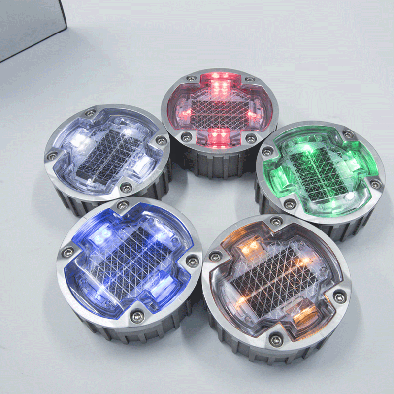 Алюминиевые светодиодные Солнечные кошачьи глаза il300, дорожные гвоздики, кошачий глаз, мигающий отражатель, дорожные маркеры на солнечной батарее