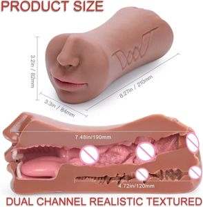 شحن بالإسقاط لعبة استمناء للرجال 3 في 1 لعبة واقعية للجنس الفموي لعبة استمناء للرجال - Product Image 2