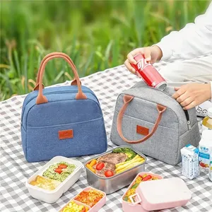 Precio barato de fábrica para llevar aislado almuerzo Bento bolsa aislamiento térmico portátil Picnic Cooler Bag con logotipo personalizado