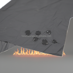FULIO Vente Flash Membrane en Polyuréthane Ignifuge Imperméable <span class=keywords><strong>Film</strong></span> PU Noir pour Uniforme <span class=keywords><strong>de</strong></span> <span class=keywords><strong>Pompier</strong></span> - Product Image 1