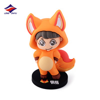 Longzhiyu-figura de acción de Anime Kawaii, Mini figura de acción personalizada en 3D de PVC