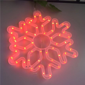 Círculo redondo en forma de estrella de <span class=keywords><strong>cinco</strong></span> puntos, venta al por mayor, nuevo diseño de alta calidad, decoración de varias tiendas, iluminación Led de neón Flexible - Product Image 2