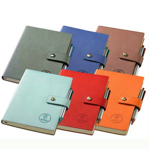 Hot Selling PU <b>Cover</b> Notebook Cheap Wholesale Personalized Journals Custom logo Notebook - Product Image 2