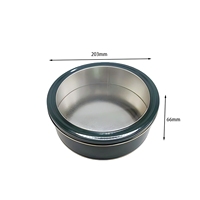 Boîte de conserve ronde en métal scellée avec couvercle transparent recyclable pour le thé et le café, usage industriel - Sans danger pour les aliments