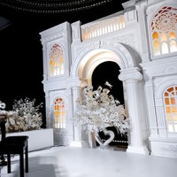 Château de Scène Lumineux sur Mesure pour Décoration de Mariage