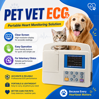 Equipo Veterinario para el Cuidado de Mascotas, Electrocardiógrafo Digital de 3 Canales, Electrocardiógrafo Económico