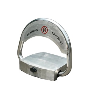 Verrou anti-occupation résistant aux intempéries pour la sécurité des places de stationnement extérieures privées, barrière de stationnement à distance en acier inoxydable épais - Product Image 1