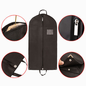 <span class=keywords><strong>Housse</strong></span> de costume non tissée avec poignée et œillet, pliable, anti-poussière, résistante <span class=keywords><strong>à</strong></span> l'humidité, avec fermetures éclair, pour voyage, maison et <span class=keywords><strong>rangement</strong></span> dans le placard - Product Image 4