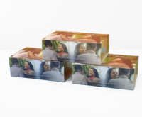 Boîte d'invitation de mariage personnalisée 2026 avec poignée, fermeture magnétique, pliable, en carton, pour rangement et cadeaux, biodégradable, en lin haut de gamme