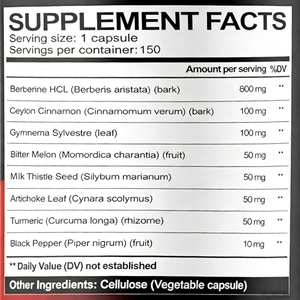 Sin OGM Sin gluten Apoya la salud del corazón Digestión Inmunidad y Control de peso Suplemento de berberina - Product Image 2