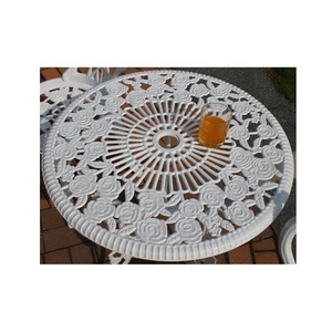 Patio extérieur Meubles De Jardin En Fonte D'aluminium Table À Manger et Chaises <span class=keywords><strong>Ensemble</strong></span> de Bistrot - Product Image 6