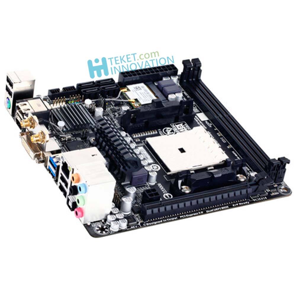 GIGABYTE GA-F2A88XN-WIFI Mini ITX FM2+ 中古　マザーボード　ゲーミング　ギガバイト　管：M2-99 : Gigabyte FM2 A85X(Hudson D4) Wi-Fi Mini ITX