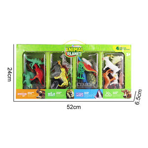 40 adet gerçekçi plastik hayvan oyuncak figürler afrika vahşi orman hayvanlar çocuklar öğrenme eğitici oyuncaklar çiftlik hayvan figürleri - Product Image 4