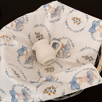 Napperons en tissu à motifs floraux et animaux mignons, réutilisables, 100 % coton, double couche, pour la maison, les cafés, les revendeurs, vente en gros