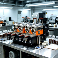 Torréfacteur d'échantillons de café à 4 tambours de petite taille Dongyi, torréfaction simultanée de plusieurs échantillons pour la recherche et le contrôle qualité du café