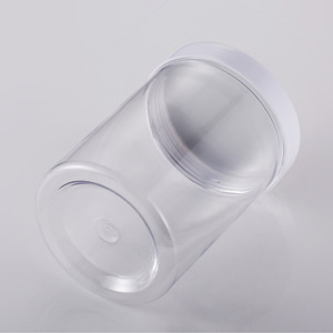 Latas transparentes de plástico PET de 83 mm personalizadas para alimentos, té de hierbas, envasado de boca ancha, empaque denso - Product Image 1