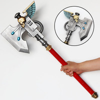 Tongkat Pedang Busa Bertema Kartun Blood Angels 70cm, Senjata Cosplay untuk Pesta Halloween, Unisex