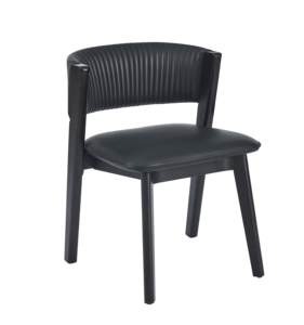 Chaises de salle à manger en bois massif modernes et minimalistes, rembourrées en cuir, de luxe, pour la maison et les restaurants - Product Image 4