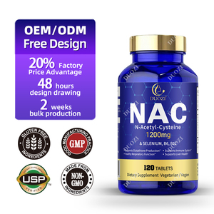 DUOZI N-Acétyl-Cystéine Sélénium B6 B12 NAC 1200mg Comprimés 120 unités Complément Antioxydant pour la Santé Cardiaque et le Soutien Énergétique - Product Image 1
