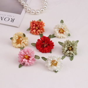 Flores Artificiales de Seda, Materiales para Manualidades, Cabezas de Peonía Pequeñas, Adornos para el Cabello Estilo Vintage, Horquillas Decorativas - Product Image 1