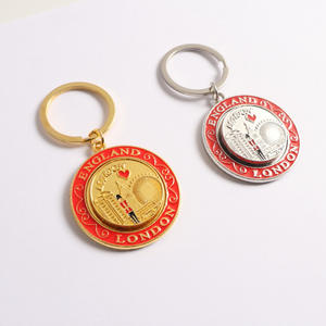 Porte-clés en métal rotatif avec vue sur la ligne de délimitation de <span class=keywords><strong>Londres</strong></span>, souvenir de <span class=keywords><strong>voyage</strong></span> et cadeau du Royaume-Uni - Product Image 4