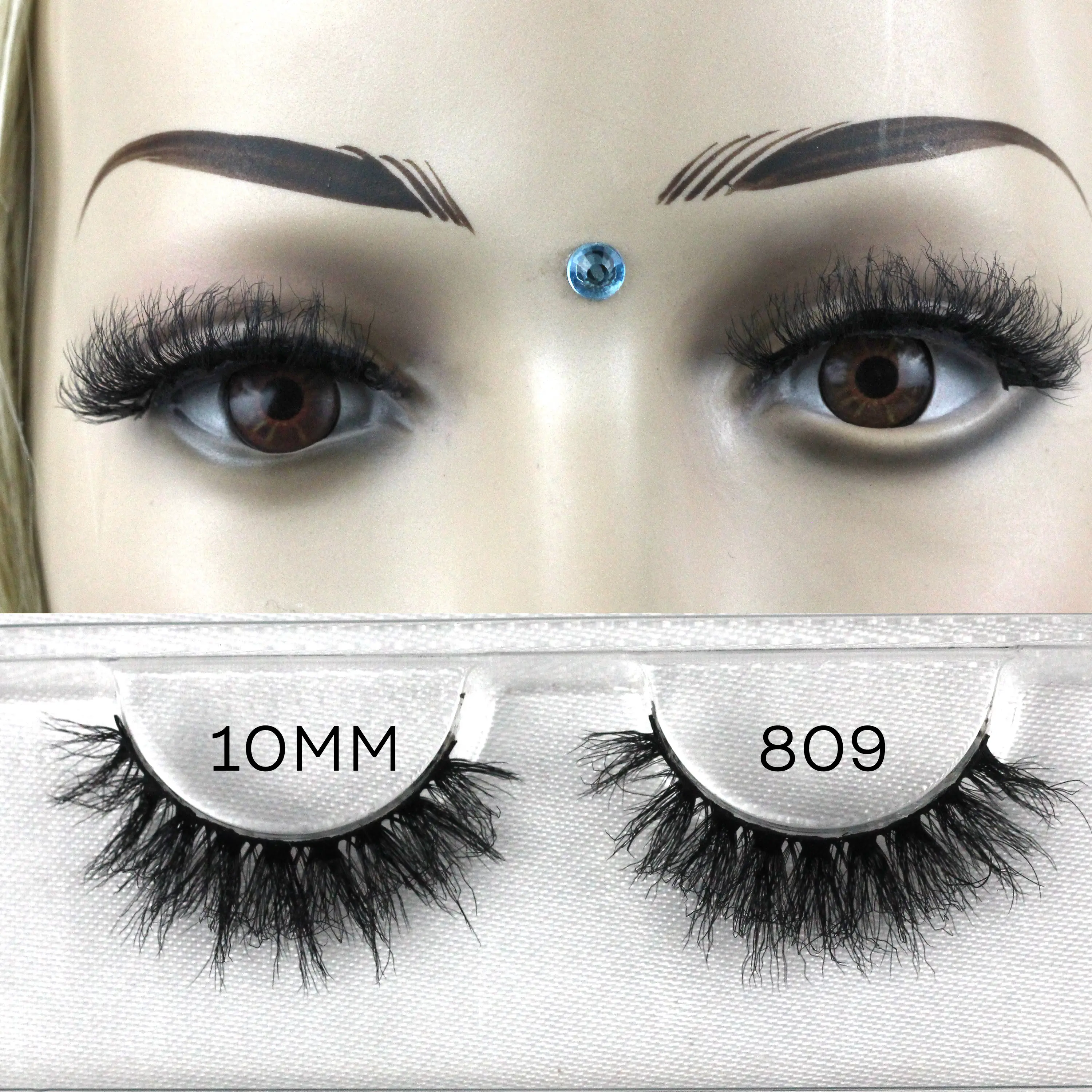 809 2024 Top Quality 25mm 3d Faux Mink Lashes Private Label Mink Eyelashes wispy Eyelashes Dramatic natural Long Eyelashes
