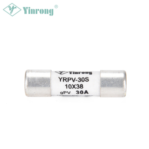银荣陶瓷管DC 1000V 10*38 2 ~ 30A太阳能gPV保险丝链YRPV-30s - Product Image 3