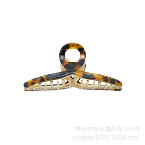 Pinces à cheveux en acétate rose écaille de tortue, style pince, pour usage quotidien, accessoire de coiffure, été 2024, origine Yiwu ZJ-2036 - Product Image 4