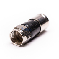 PPC EX6XL RG6 conector F EX6 18 PPC RG 59 CCTV impermeable conector Coaxial de RF de compresión de Stargold F-conector