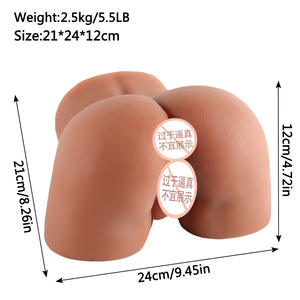 Masturbador Masculino Vibrador de Comercio Exterior, Copa de Avión, con Simulación Realista de Músculos de Glúteos y Piel, Molde Genital de Glúteos, Famoso Producto Sexual para Adultos - Product Image 3