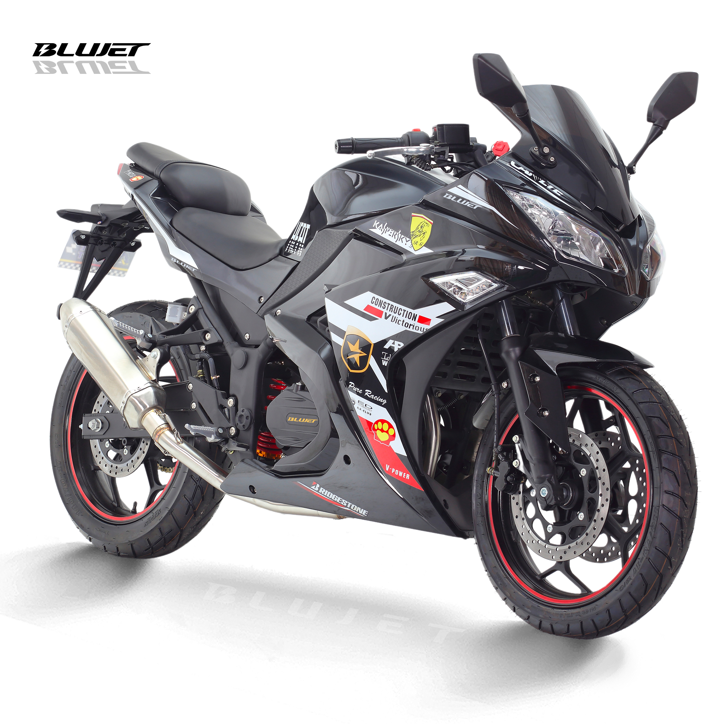 จีนรถมอเตอร์ไซด์วินเทจ 250CC 50cc Street Fighter มอเตอร์ไบค์คู่คู่กีฬารถจักรยานยนต์