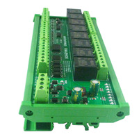 Module de relais multifonction Eletech R4A8H08 8DO 4DI 8AI RS485 Modbus RTU, carte d'extension PLC IO, courant 4-20MA, tension 0-10V, A857